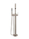 Meir Round Paddle Freestanding Bath Spout and Hand Shower - Champagne
