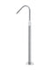 Round Paddle Freestanding Bath Spout and Hand Shower - Polished Chrome