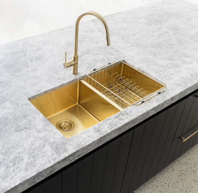 Meir Dish Rack - PVD Brushed Bronze Gold