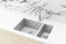 Meir Lavello Kitchen Sink - One and Half Bowl 670 x 440 - PVD Brushed Nickel