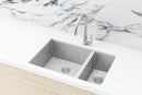 Meir Lavello Kitchen Sink - One and Half Bowl 670 x 440 - PVD Brushed Nickel