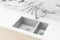 Lavello Kitchen Sink - One and Half Bowl 670 x 440 - PVD Brushed Nickel