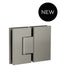 Meir Glass to Glass Shower Door Hinge - Shadow Gunmetal