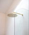 Round Wall Shower Curved Arm 400mm - PVD Tiger Bronze