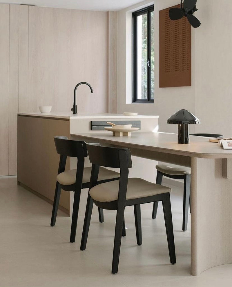 Meir Round Gooseneck Kitchen Mixer Tap - Matte Black