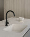 Meir Round Gooseneck Kitchen Mixer Tap - Matte Black
