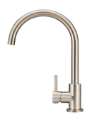 Meir Round Gooseneck Kitchen Mixer Tap - Champagne