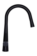 Meir Round Pull Out Kitchen Mixer Tap - Matte Black