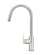 Meir Round Paddle Piccola Pull Out Kitchen Mixer Tap - PVD Brushed Nickel