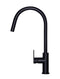 Meir Round Paddle Piccola Pull Out Kitchen Mixer Tap - Matte Black