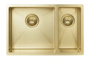Lavello Kitchen Sink - One and Half Bowl 670 x 440 - Brushed Bronze Gold