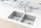 Lavello Kitchen Sink - Double Bowl 760 x 440 - Brushed Nickel