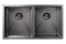 Meir Lavello Kitchen Sink - Double Bowl 760 x 440 - Gunmetal Black