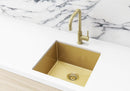 Meir Lavello Kitchen Sink - Single Bowl 450 x 450 - Brushed Bronze Gold