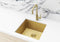 Meir Lavello Kitchen Sink - Single Bowl 450 x 450 - Brushed Bronze Gold