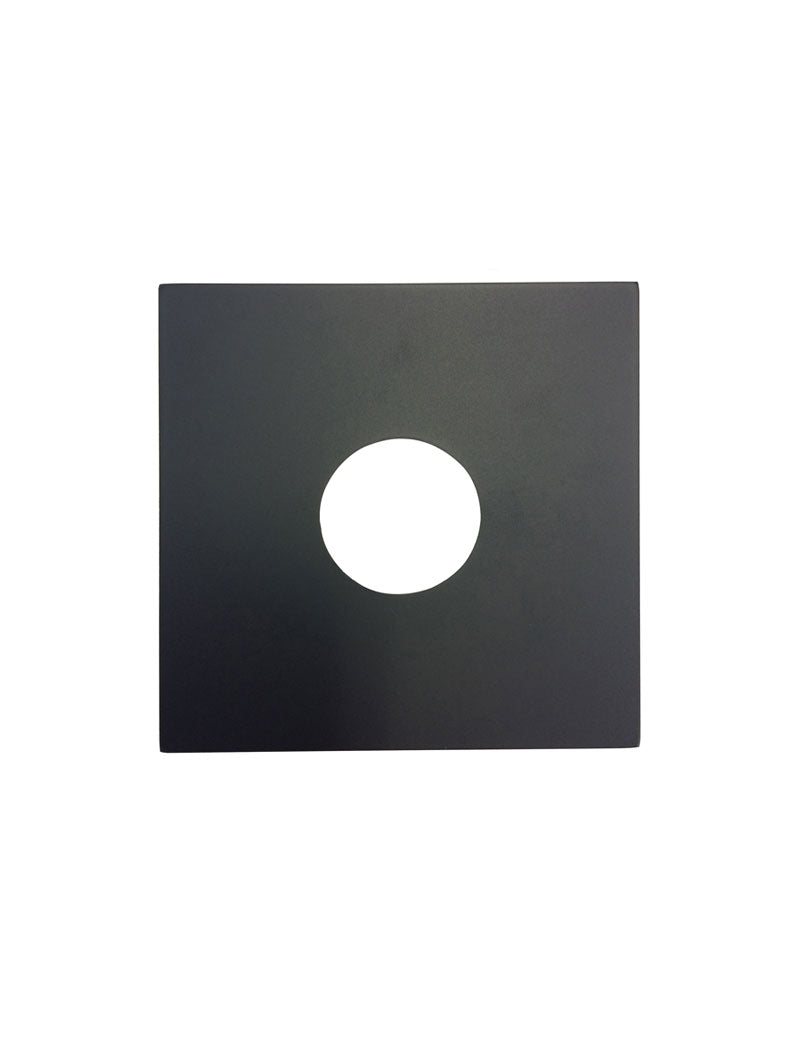 Square Cover Plate Tilers Mistake - Matte Black
