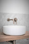 Meir Round Bottle Trap for 32mm basin waste and 40mm outlet - Champagne