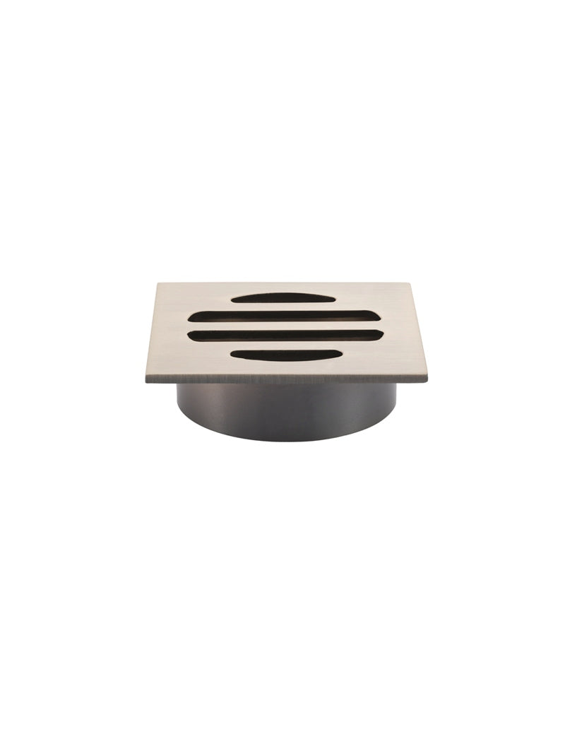 Meir Square Floor Grate Shower Drain 50mm outlet - Champagne