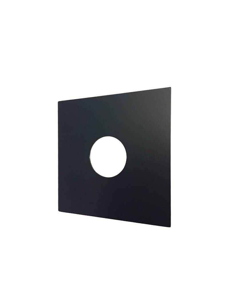 Square Cover Plate Tilers Mistake - Matte Black