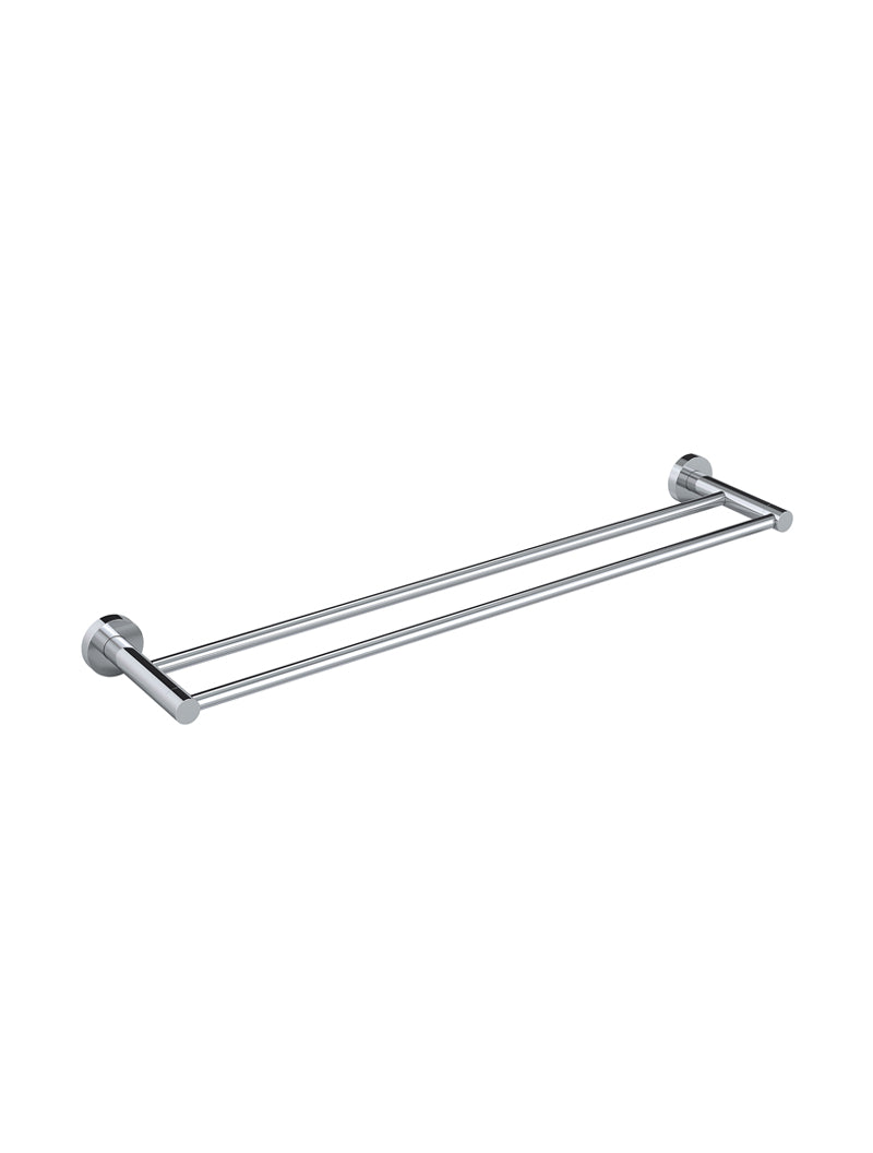 Meir Round Double Towel Rail 600mm - Polished Chrome