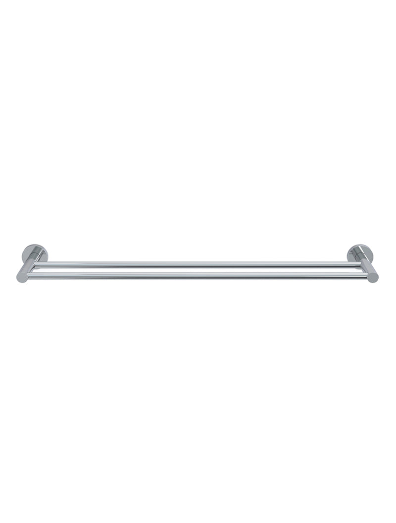 Meir Round Double Towel Rail 600mm - Polished Chrome