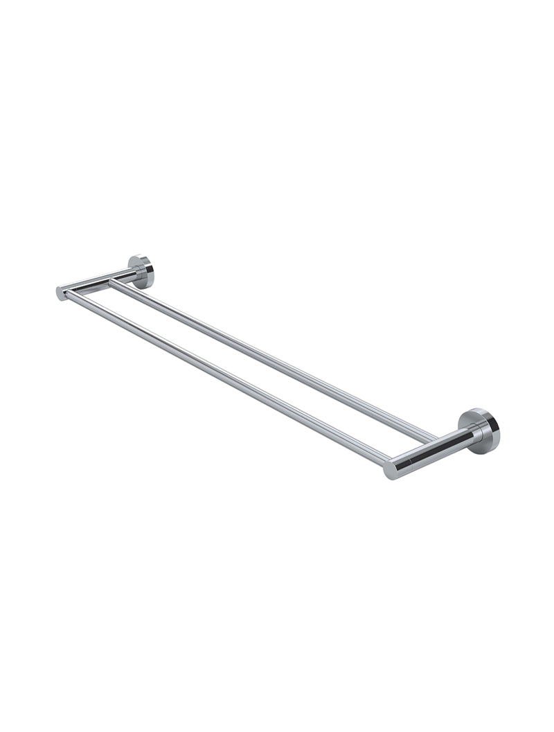 Meir Round Double Towel Rail 600mm - Polished Chrome
