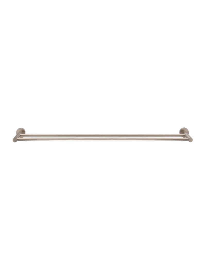 Meir Round Double Towel Rail 900mm - Champagne