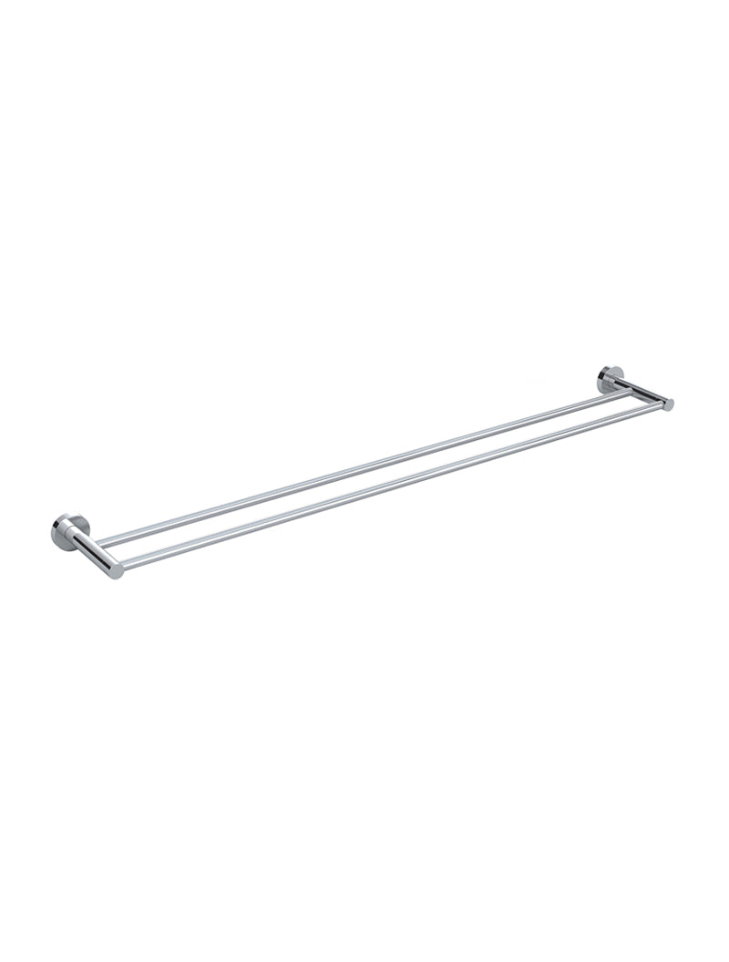Meir Round Double Towel Rail 900mm - Polished Chrome