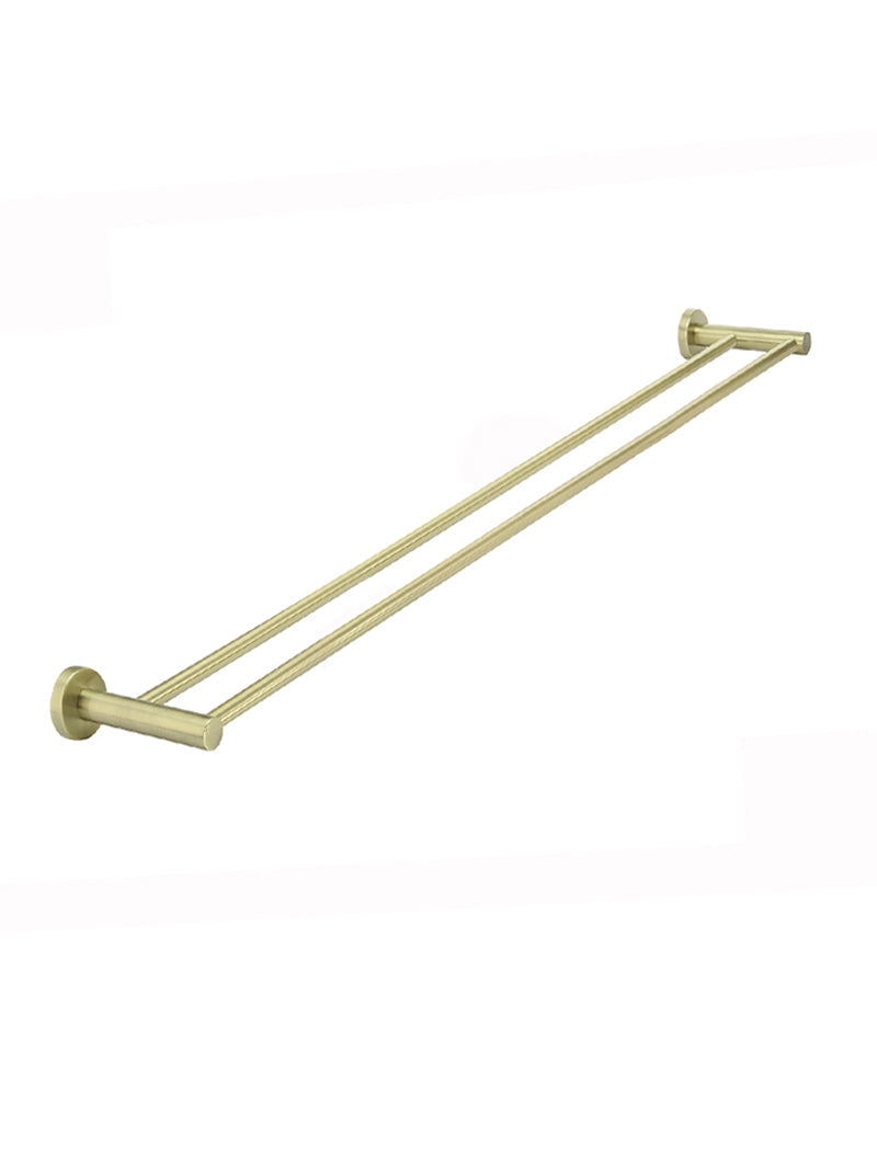 Meir Round Double Towel Rail 900mm - PVD Tiger Bronze