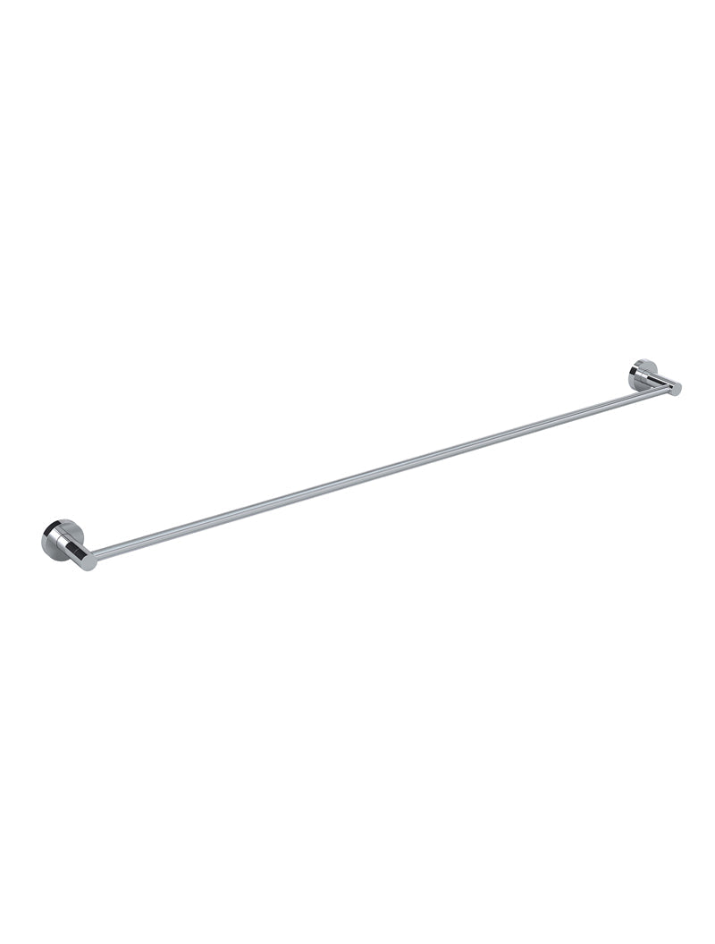 Meir Round Single Towel Rail - Polished Chrome