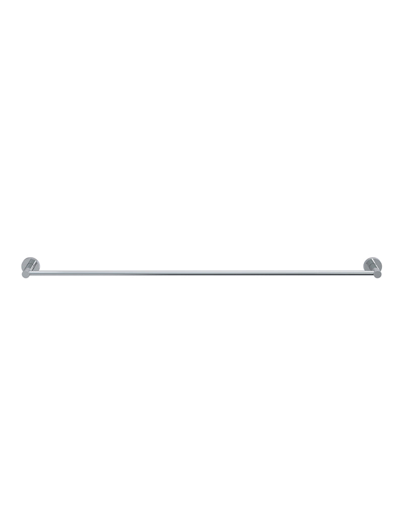 Meir Round Single Towel Rail - Polished Chrome