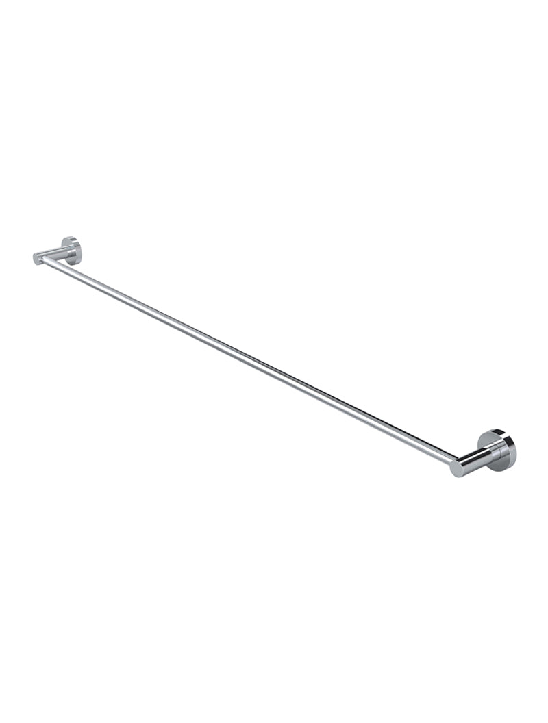 Meir Round Single Towel Rail - Polished Chrome