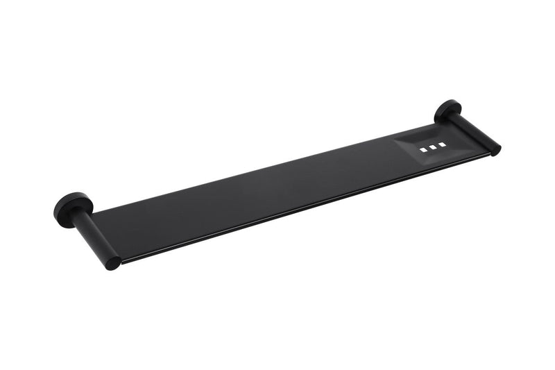 Meir Round Bathroom Shelf - Matte Black