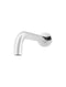 Meir Universal Round Curved Spout - Polished Chrome