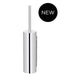 Round Toilet Brush & Holder - Polished Chrome