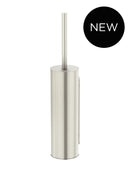 Meir Round Toilet Brush & Holder - PVD Brushed Nickel