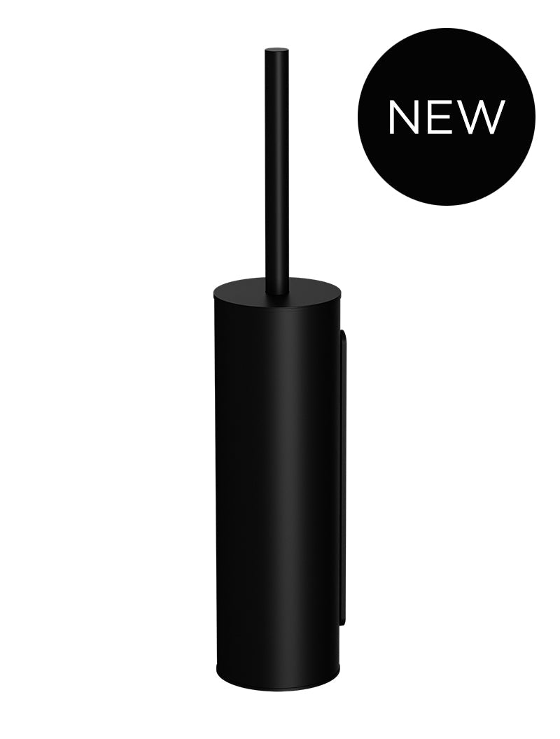 Meir Round Toilet Brush & Holder - Matte Black
