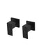 Square Quarter-Turn Wall Top Assemblies - Matte Black