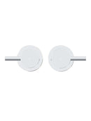 Round Quarter Turn Wall Top Assemblies - Polished Chrome