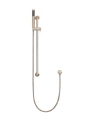 Meir Round Hand Shower on Rail Column - Champagne