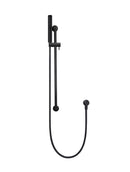 Meir Round Hand Shower on Rail Column - Matte Black