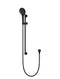 Meir Round Three Function Hand Shower on Rail Column - Matte Black