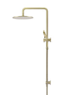 Round Combination Shower Rail 300mm Rose, Three Function Hand Shower - PVD Tiger Bronze