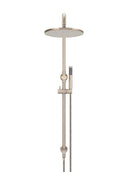 Round Combination Shower Rail, 300mm Rose, Single Function Hand Shower - Champagne