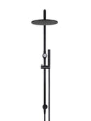 Meir Round Combination Shower Rail, 300mm Rose, Single Function Hand Shower - Matte Black
