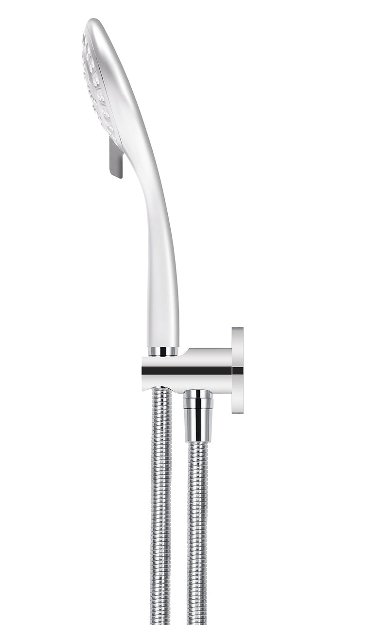 Meir Round Three Function Hand Shower on Fixed Bracket - Polished Chrome