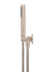 Round Hand Shower on Fixed Bracket - Champagne