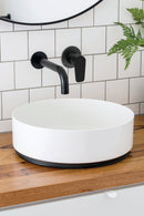 Meir Round Wall Mixer Paddle Handle - Matte Black