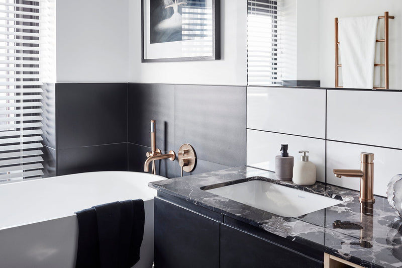Meir Round Pinless Basin Mixer - Champagne