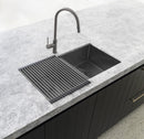 Meir Lavello Stainless Steel rolling mat protector - PVD Gunmetal Black